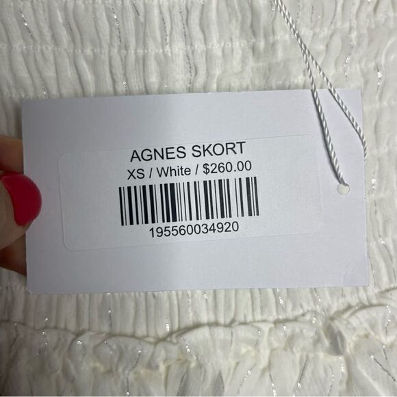 MISA Agnes Smocked Tiered mini skirt in XS . NWT - Picture 8 of 10